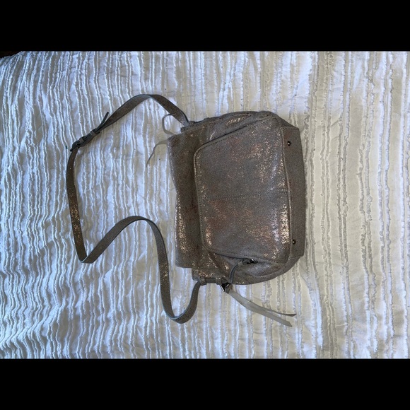 Aimee Kestenberg Bali 2 Gray and Metallic Rose Gold Crossbody and shoulder bag - Picture 13 of 14